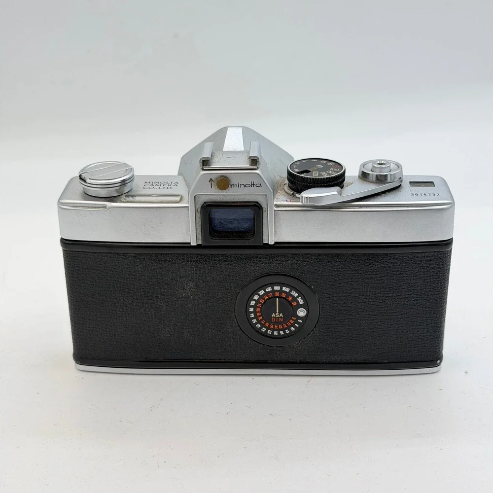 Minolta SR-7 Vintage 35mm SLR Film Camera Body Silver Black Made in Japan